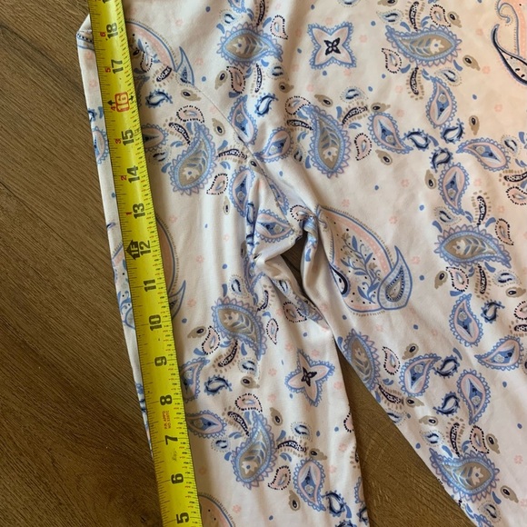 Women Paisley Pajamas - Blue and Cream - Picture 3 of 5